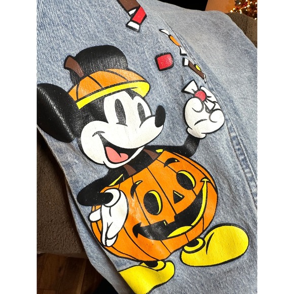Disney Her universe denim‎ jeans juniors 5 candy corn Halloween Mickey Mouse - Picture 2 of 12